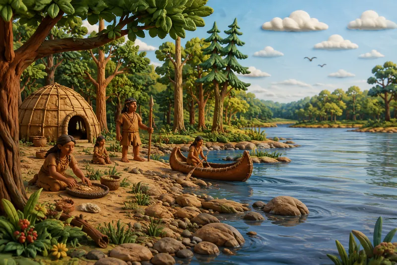 Historiallinen luonnonmaisema Queensin alueella ennen kaupungistumista Historiallinen luonnonmaisema Queensin alueella ennen kaupungistumista
