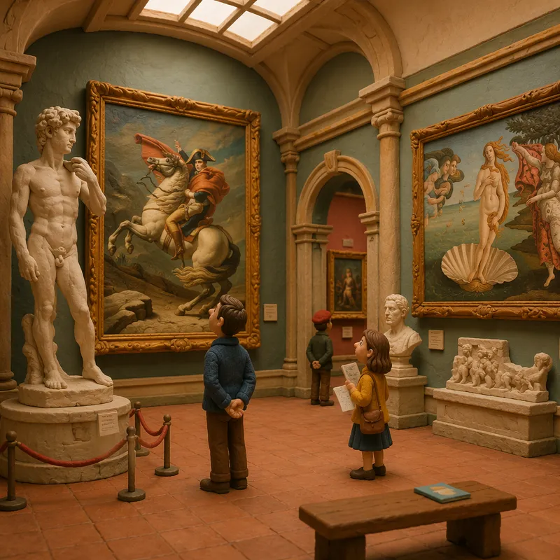 Brooklyn Museumin taideteoksia ja näyttelytiloja
