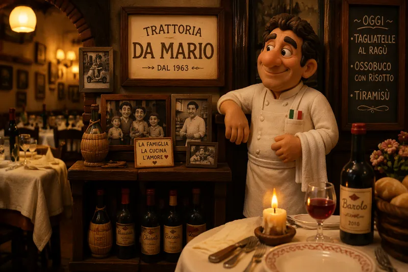 Tunnelmallinen italialainen ravintola New Yorkissa