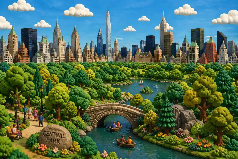 Central Park ja New Yorkin horisontti
