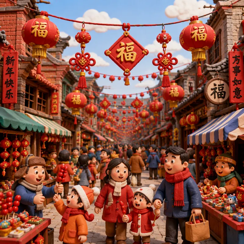 Perinteisiä punaisia koristeita Chinatownin kadulla Perinteisiä punaisia koristeita Chinatownin kadulla