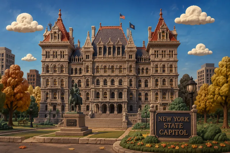New Yorkin osavaltion Capitol-rakennus Albanyssä New Yorkin osavaltion Capitol-rakennus Albanyssä