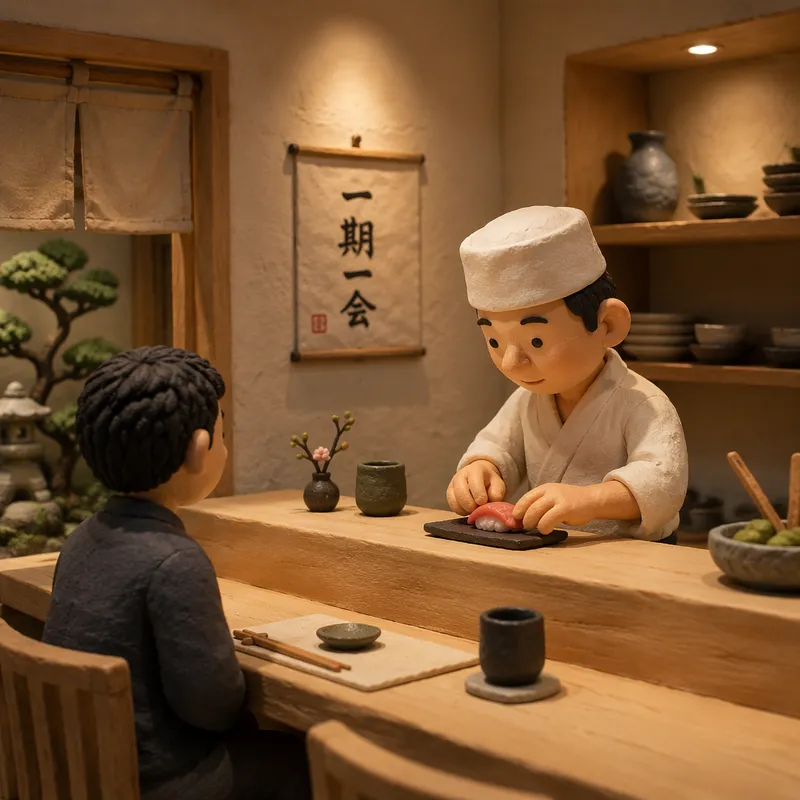 Minimalistinen ravintolan sisustus japanilaiseen tyyliin Minimalistinen ravintolan sisustus japanilaiseen tyyliin