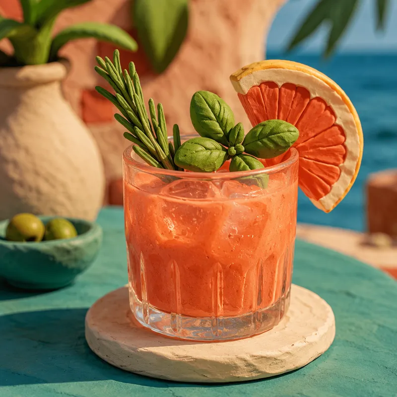 Raikas cocktail ja koristeellinen sitruunaviipale