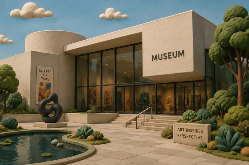 Modernin taiteen museon lasinen julkisivu