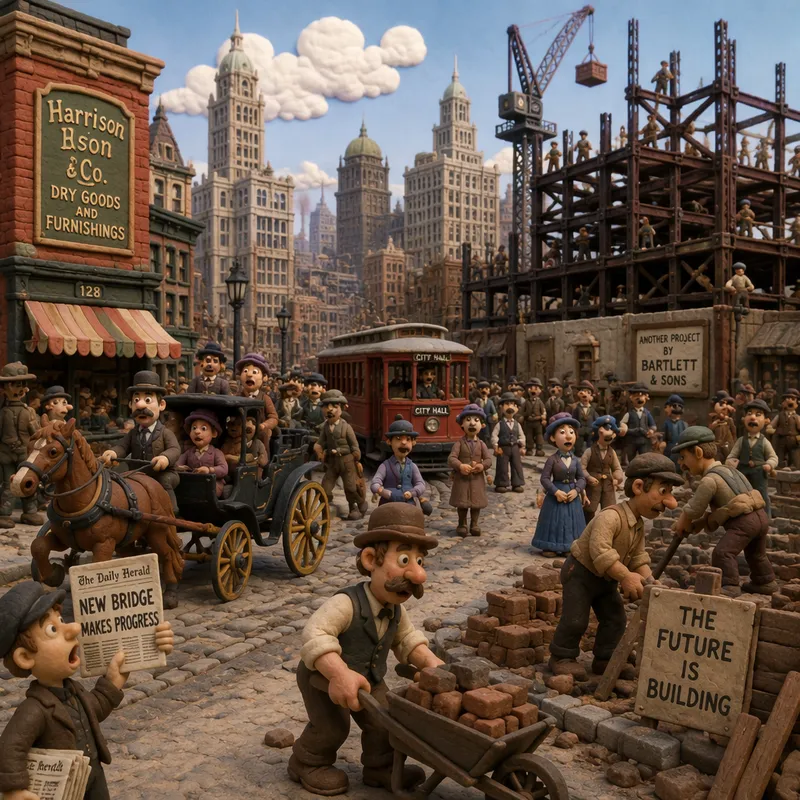 Vilkas katunäkymä 1900-luvun alun New Yorkissa Vilkas katunäkymä 1900-luvun alun New Yorkissa