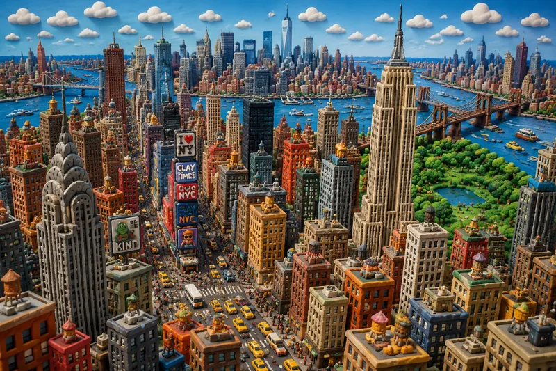New Yorkin pilvenpiirtäjät ja kaupunkimaisema New Yorkin pilvenpiirtäjät ja kaupunkimaisema