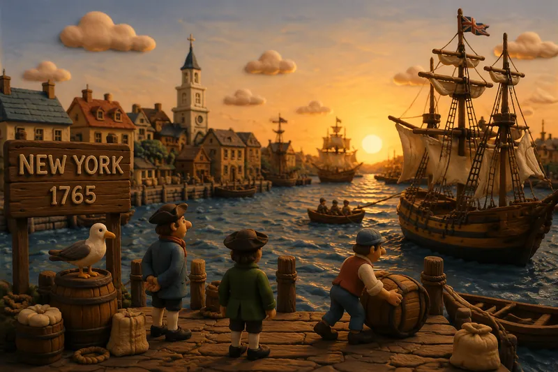 Historiallinen New Yorkin satama 1700-luvulla Historiallinen New Yorkin satama 1700-luvulla