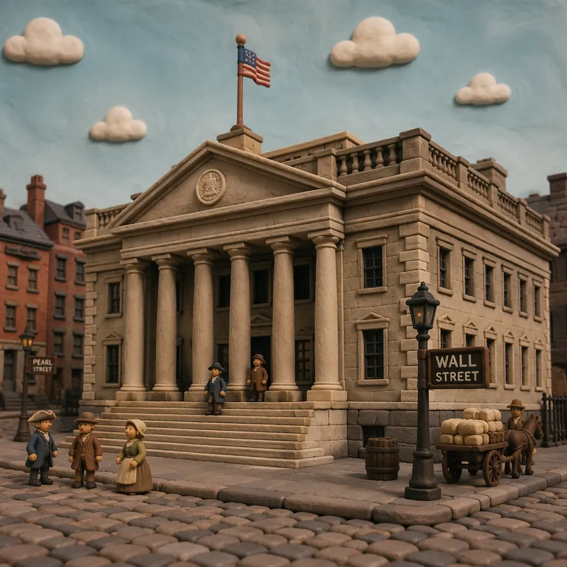 Historiallinen Federal Hallin tyylinen rakennus Historiallinen Federal Hallin tyylinen rakennus