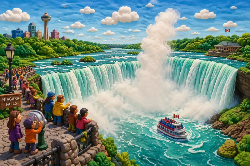 Niagaraputoukset ja niistä nouseva sumu