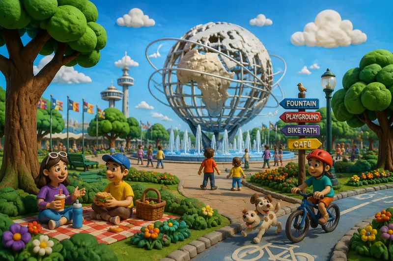 Unisphere-veistos Flushing Meadows-Corona Parkin puistossa