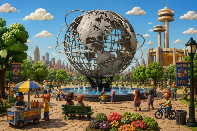 Unisphere-maapalloveistos Flushing Meadows-Corona Parkissa