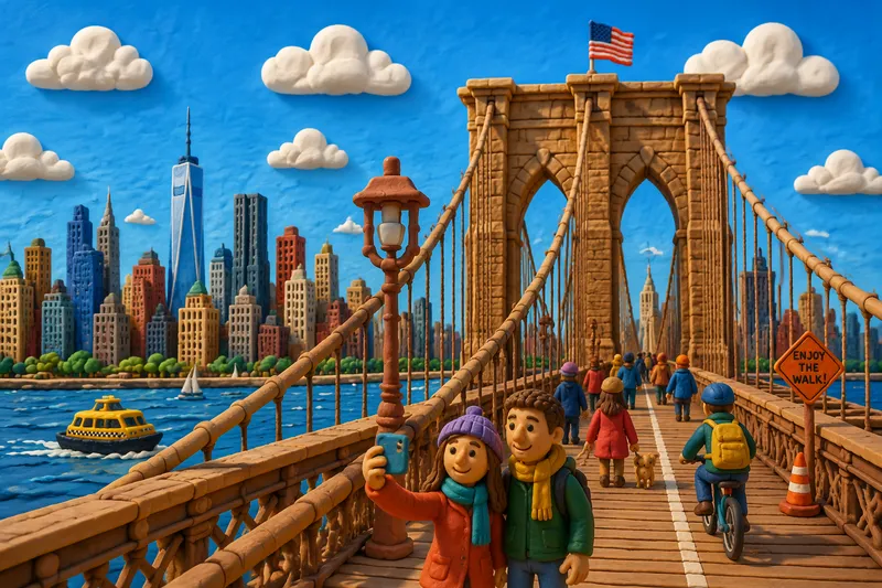 Brooklyn Bridge ja sen ikoniset riippuköydet