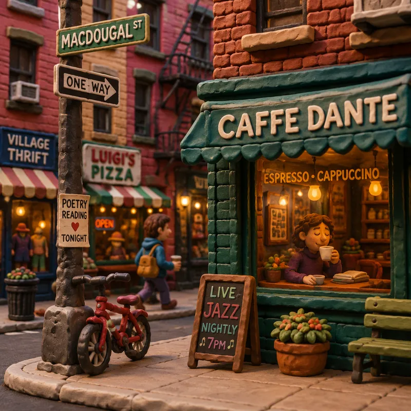 East Villagen vilkas katu Manhattanilla