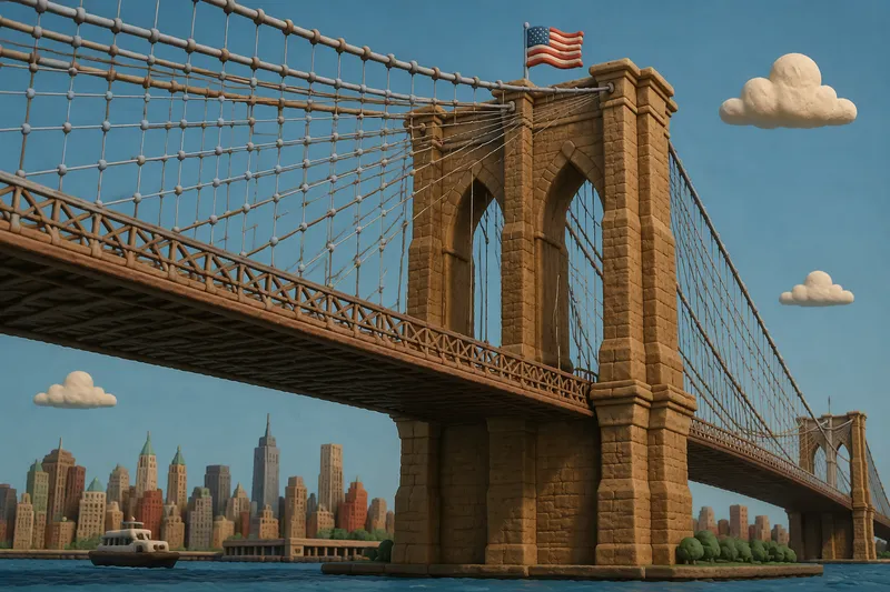 Brooklynin silta Manhattanin ja Brooklynin yhdistävänä ikonina Brooklynin silta Manhattanin ja Brooklynin yhdistävänä ikonina