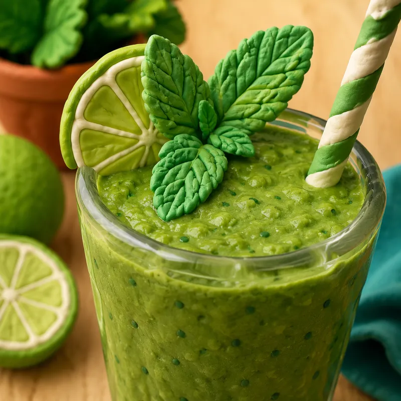 Raikas vihermehu ja smoothie