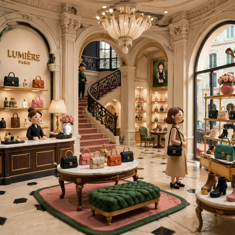 Ylellinen muotiliike New Yorkissa Ylellinen muotiliike New Yorkissa