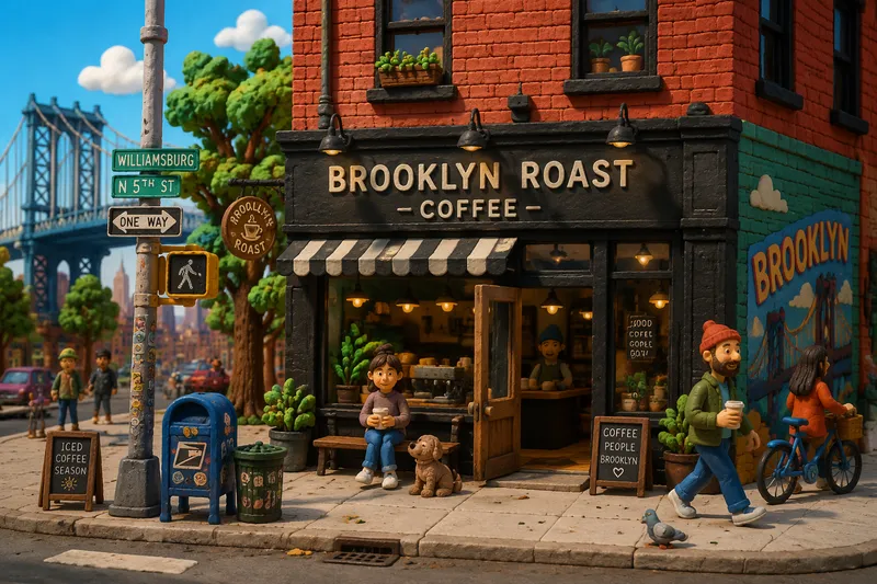 Toby's Estaten kahvila Williamsburgin kadulla