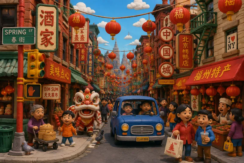 Vilkas katu Chinatownissa punaisine lyhtyineen